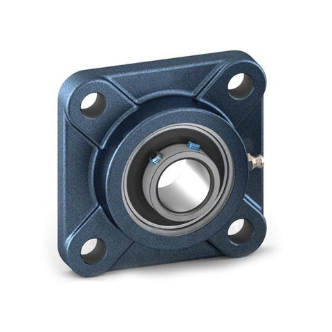 Challenge / FK UCF213 Metric Cast Iron Four Bolt Square Flange Housing with 65mm Bore Insert and Triple Lip Seal Ideal for Agricultural and Outdoor Use
