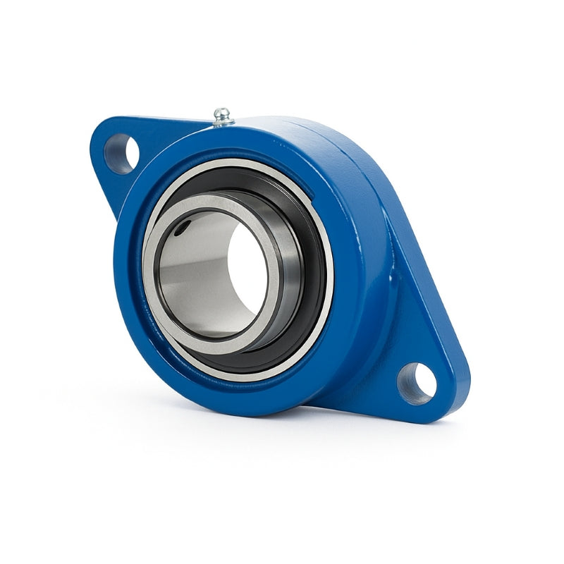 Major Brand UCFL206T-18E Imperial Steel Two Bolt Oval Housing for Bearing Inserts with 1-1/8 inch Outer Diameter - Allow 3-4 Weeks