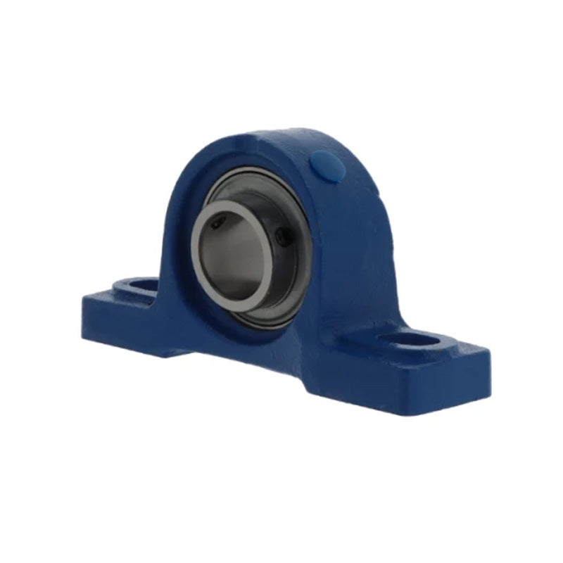 Challenge / FK UCP211 Metric Cast Iron Two Bolt Pillow Block Housing with 55mm Bore Insert and Triple Lip Seal Ideal for Agricultural and Outdoor Use