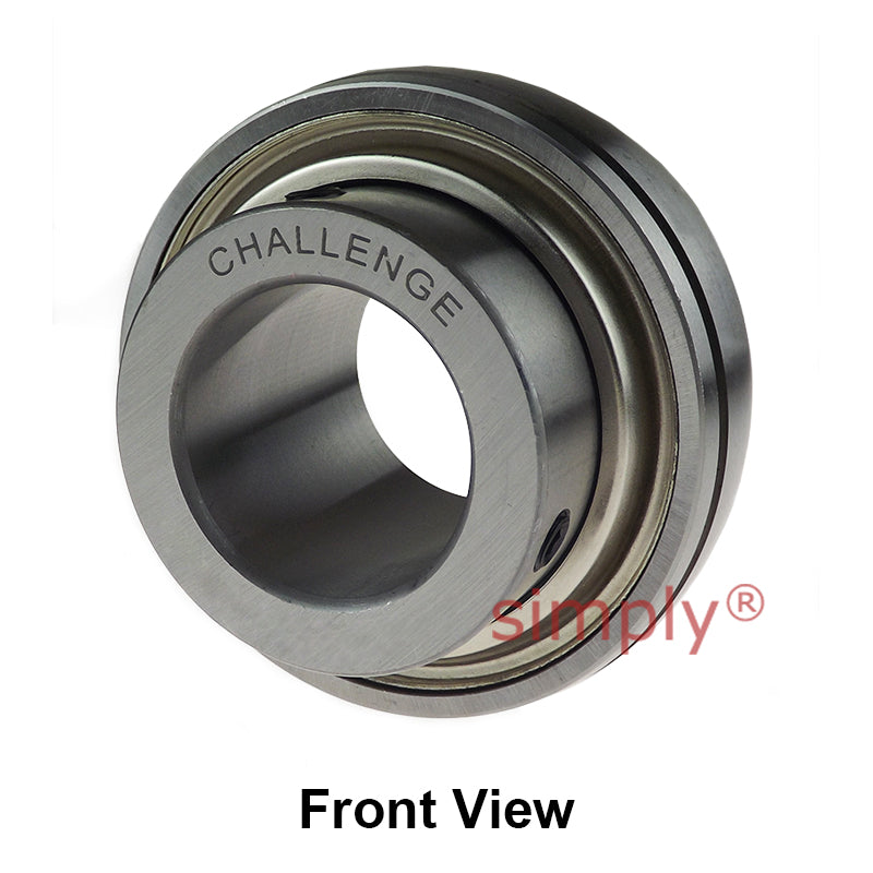 Challenge UCX13 Metric Insert with Grub Screws with 65mm Bore 125mm Outside Dia and Triple Lip Seal Ideal for Agricultural and Outdoor Use