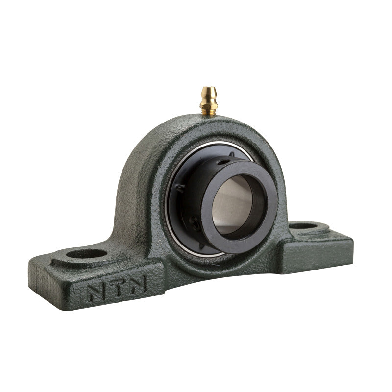 NTN UELP212-204D1W3 Imperial Cast Iron Two Bolt Pillow / Plummer Block Housing with 2-1/4 inch Eccentric Collar Insert - Allow 2-3 Days