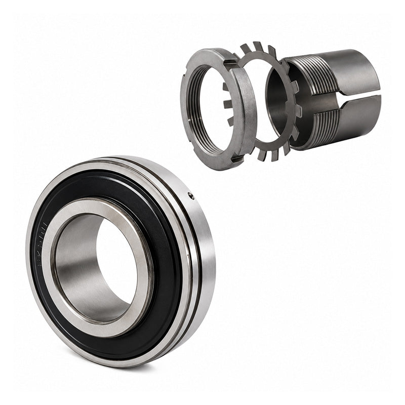 UK207/HS2307 Taper Bore Bearing Insert and Sleeve Fits 1-1/8 inch Shaft