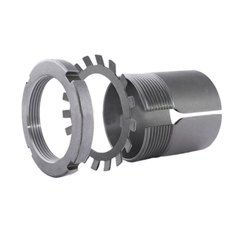 SNR UKP311H Metric Cast Iron Two Bolt Pillow / Plummer Block Housing Insert and Adaptor Sleeve Fits 50mm Shaft - Allow 2-3 Days