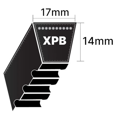 XPB1510 Gates Quad Power 4 XPB-Section Cogged V-Belt (Uniset Match)