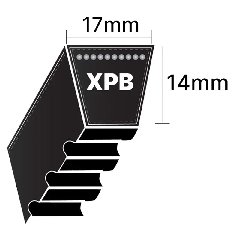 XPB2150 Gates Quad Power 4 XPB-Section Cogged V-Belt (Uniset Match)