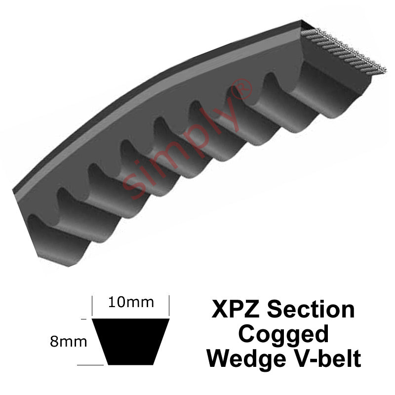 XPZ975 Major Brand XPZ-Section Cogged V-Belt