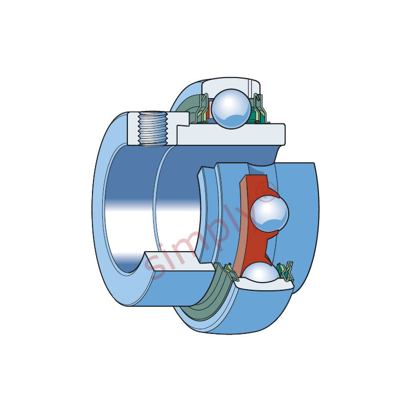 SKF YEL205-2RF/VL065 Eccentric Locking Collar Bearing Insert with 25mm Bore 52mm Outside Diameter