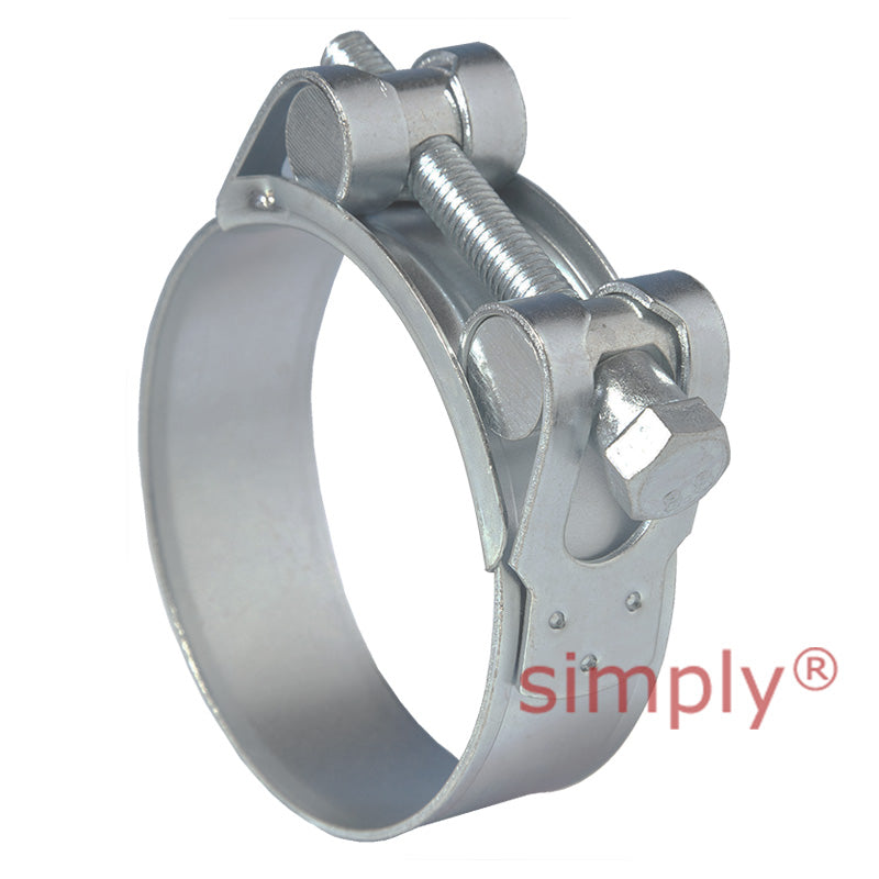 JSC112MS Zinc Plated Steel Jubilee Superclamp Clip Adjustment Range 104mm-112mm Band Width 25mm